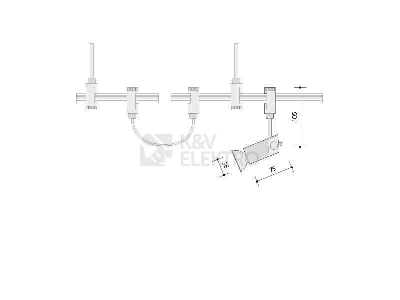 Obrázek produktu Lištové svítidlo LARGO Panlux L1R-276 5