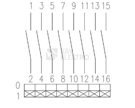 Obrázek produktu Vačkový spínač Eaton T0-4-8344/E 14000 1