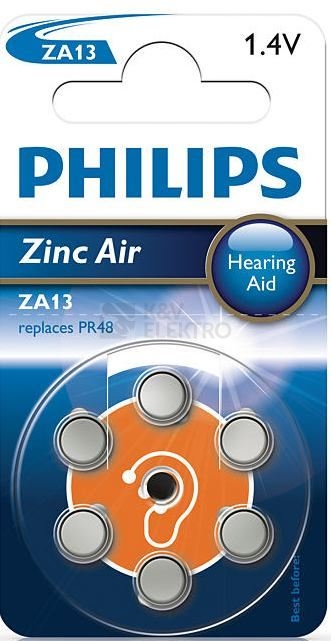 Obrázek produktu BATERIE ZINC AIR ZA13B6A/10 0