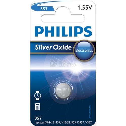BATERIE PHILIPS STRIBRO 357/01B SR44