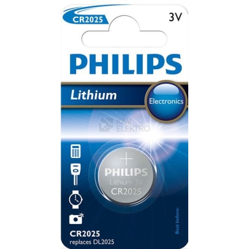 Knoflíková baterie Philips CR2025 /01B lithiová
