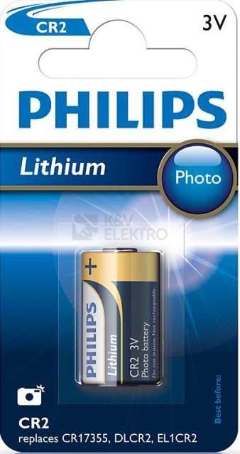 Obrázek produktu Baterie do fotoaparátu Philips CR2 /01B lithiová 0