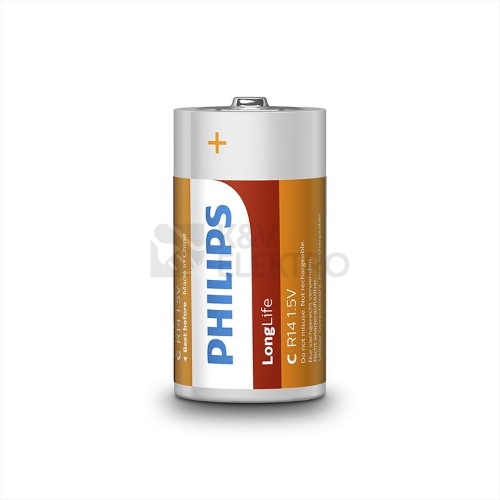 Obrázek produktu Baterie C Philips LongLife R14 L2F/10 (blistr 2ks) 1