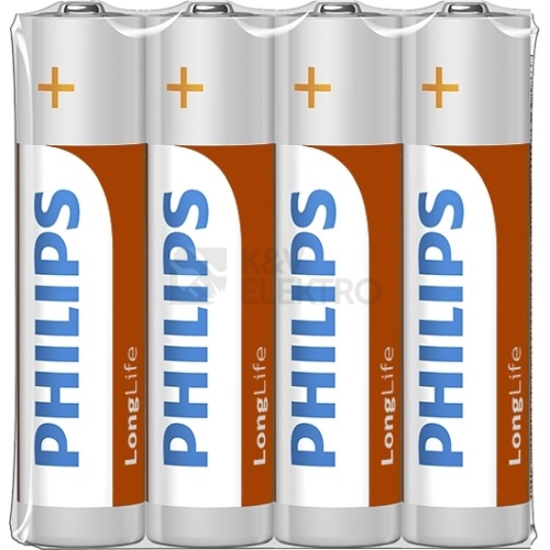 Mikrotužkové baterie AAA Philips LongLife R03 L4F
