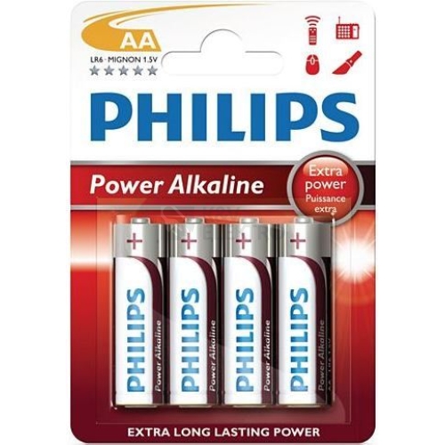 Tužkové baterie AA Power Alkaline LR6 P4B alkalické (blistr 4ks)
