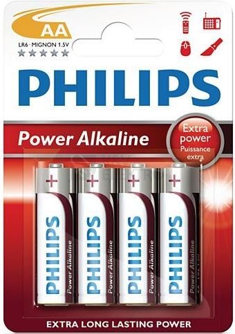 Obrázek produktu Tužkové baterie AA Power Alkaline LR6 P4B alkalické (blistr 4ks) 0