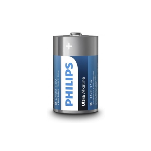 Baterie D Philips Ultra Alkaline LR20 E2B/10 alkalické (blistr 2ks)