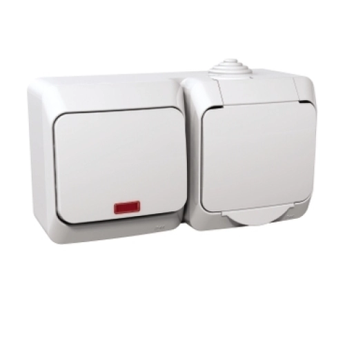 Schneider Electric Cedar Plus zásuvka s vypínačem č.1 orientační doutnavka bílá WDE000581