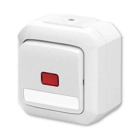 ABB Variant+ vypínač č.2S IP54 bílá 3558N-C02512 B s popisovým polem (obrázek 3)
