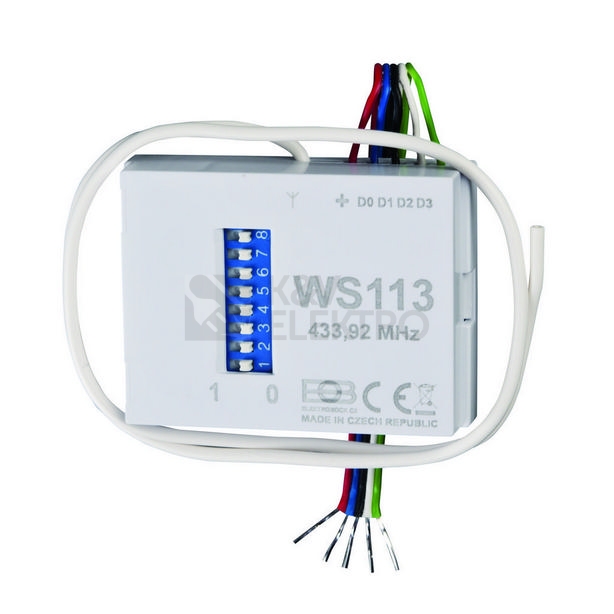 Obrázek produktu Vysílač pod vypínač k bezdrátovým zvonkům ELEKTROBOCK WS113 0