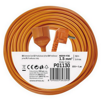 Prodlužovací kabel EMOS 30m/1zásuvka 3x1,5 oranžová P01130 1901013000 (obrázek 4)