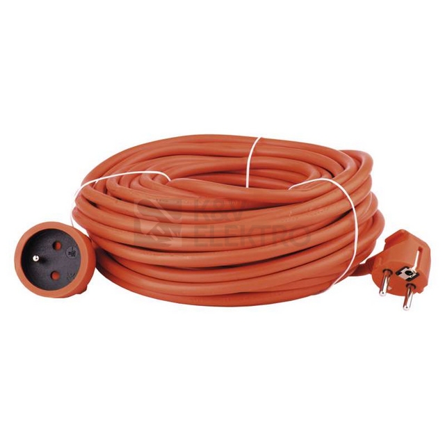 Obrázek produktu Prodlužovací kabel EMOS 30m/1zásuvka 3x1,5 oranžová P01130 1901013000 0