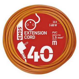 Prodlužovací kabel EMOS 40m/1zásuvka oranžová P01140 1901014000 (obrázek 3)