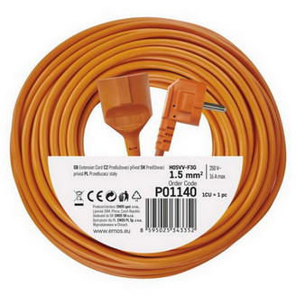 Prodlužovací kabel EMOS 40m/1zásuvka oranžová P01140 1901014000 (obrázek 4)