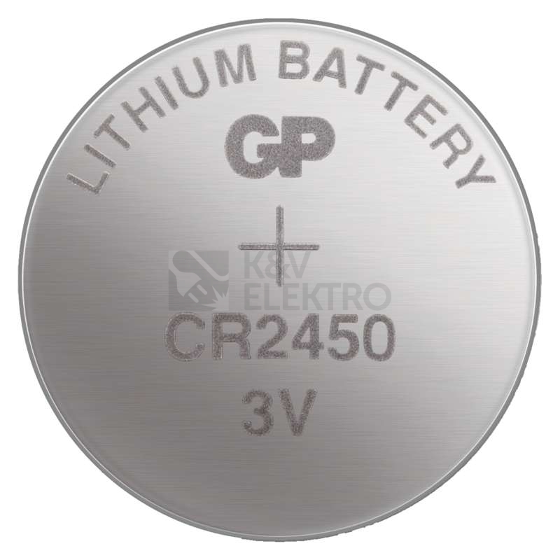 Obrázek produktu Knoflíková baterie GP CR2450 lithiová 1ks 1042245011 blistr 1