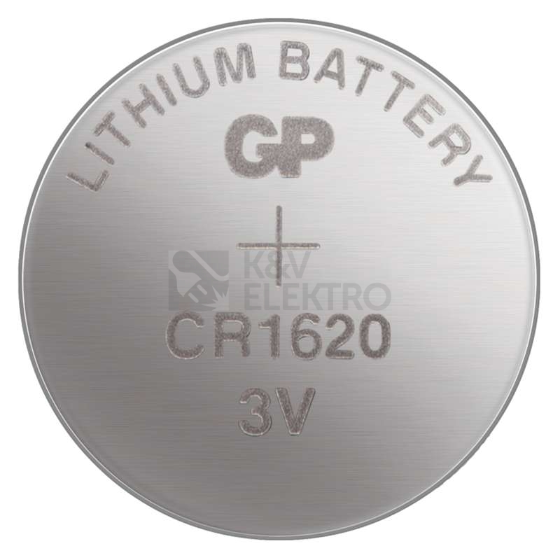 Obrázek produktu Knoflíková baterie GP CR1620 lithiová 1ks 1042162011 blistr 1