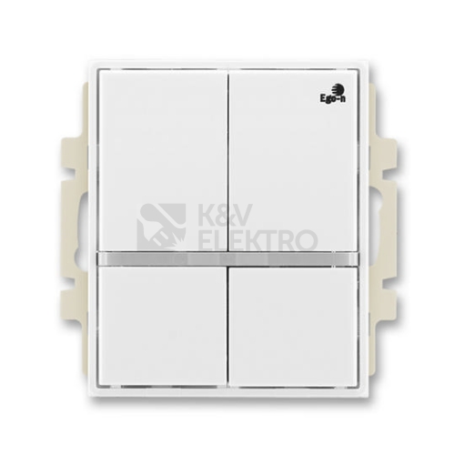 ABB snímač tlačítkový dvojnásobný (Ego-n) bílá/bílá 3271E-A48900 03