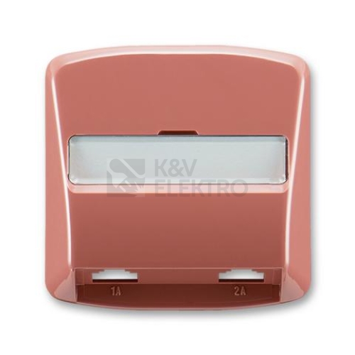 ABB Tango kryt zásuvky telefonní dvojnásobné (pro přístroj 5013U) vřesová červená 5013A-A00215 R2
