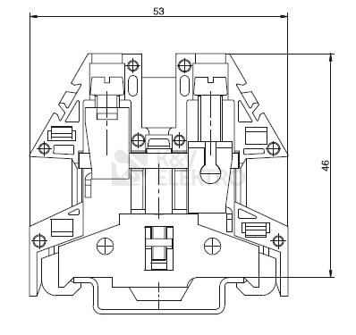 Obrázek produktu Svorka Elektro Bečov RSA 16 A PE žlutozelená A561116 1