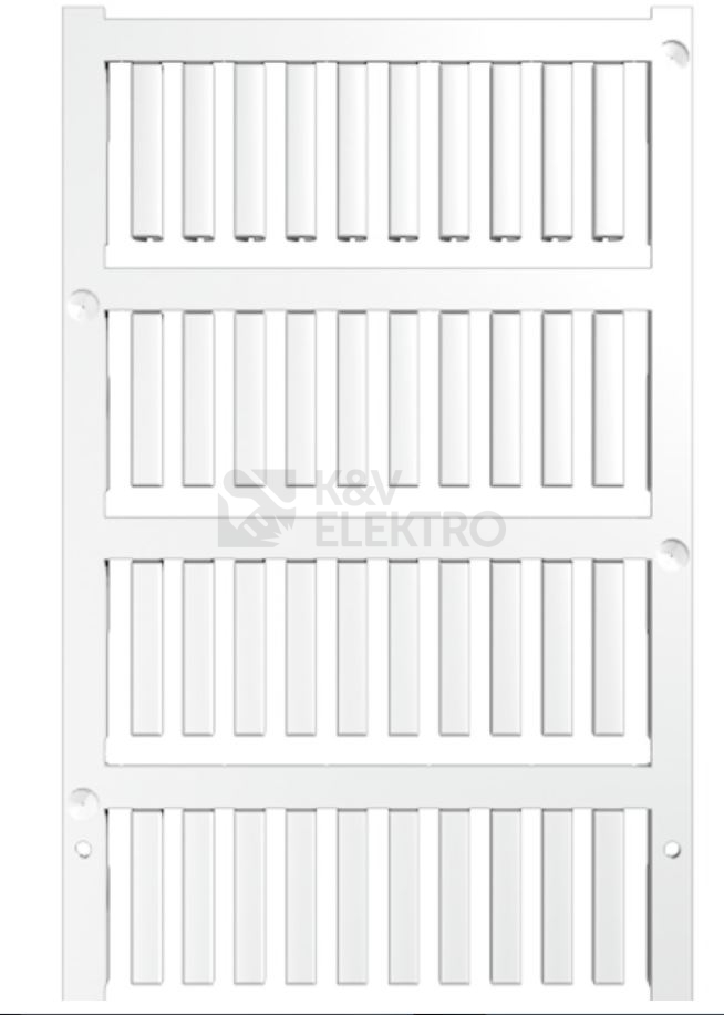 Obrázek produktu Návlečka značící bílá 0,75-1,5mm2 Weidmüller SF 2/21 MC NE WS V2 (80ks) 1918690000 0