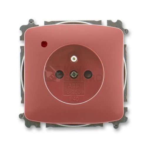 ABB Tango zásuvka vřesová červená 5599A-A02357 R2 s přepěťovou ochranou