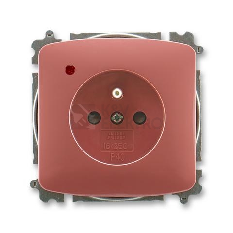 Obrázek produktu ABB Tango zásuvka vřesová červená 5599A-A02357 R2 s přepěťovou ochranou 0
