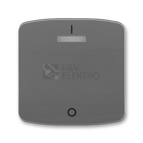 Obrázek produktu ABB Tango kryt vypínače kouřová šedá 3558A-A00933 S2 s průzorem 0