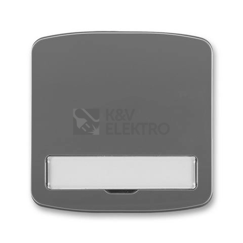 Obrázek produktu ABB Tango kryt vypínače kouřová šedá 3558A-A00620 S2 s popisovým polem 0