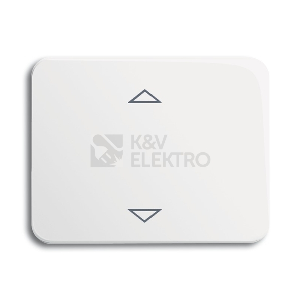 Obrázek produktu ABB Alpha exclusive kryt vypínače žaluziového Busch-Jalousiecontrol II alabastrová 6430-0-0323 (2CKA006430A0323) 0