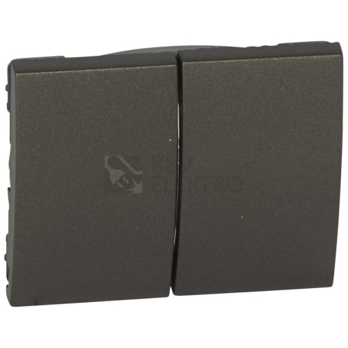 Legrand Galea Life tmavý bronz kryt vypínače dvojitý 771212