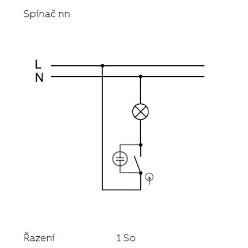 ABB Swing (L) vypínač č.1So světle šedá 3557G-A01341 S1