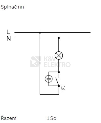 Obrázek produktu ABB Swing (L) vypínač č.1So jasně bílá 3557G-A01341 B1 1