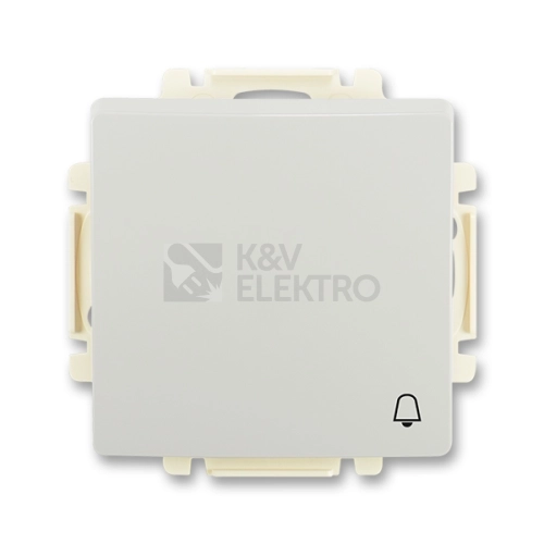 ABB Swing (L) tlačítko č.1/0 světle šedá 3557G-A80343 S1 symbol zvonku