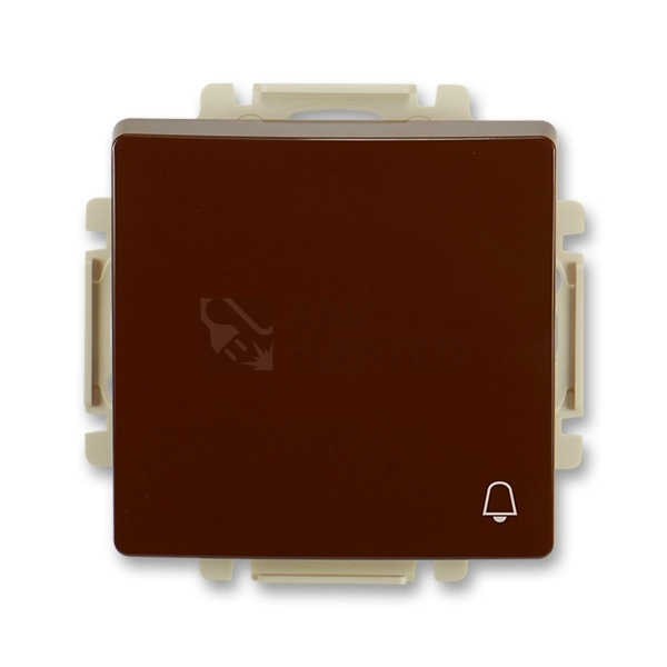 Obrázek produktu ABB Swing (L) tlačítko č.1/0 hnědá 3557G-A80343 H1 symbol zvonku 0