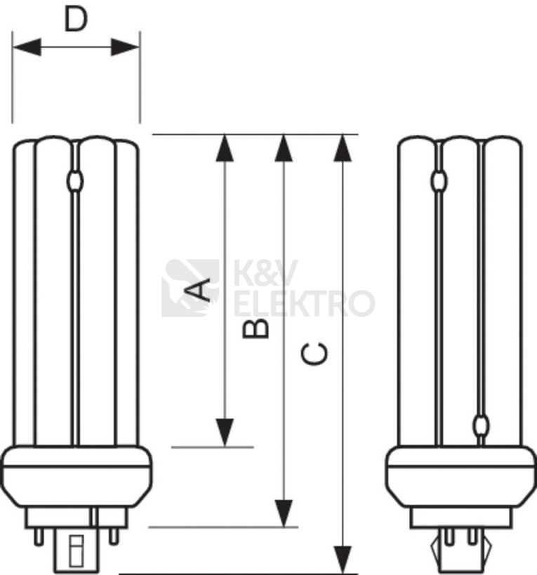 Obrázek produktu Úsporná zářivka Philips MASTER PL-T 32W/840 4PIN GX24q-3 neutrální bílá 4000K 2