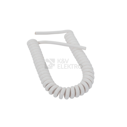  Spirálový kabel délka 60-180cm H05VV-F 3G0,75 bílý SPK 85 3071-3-1/0,6