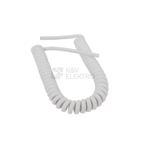 Spirálový kabel délka 60-180cm H05VV-F 3G0,75 bílý SPK 85 3071-3-1/0,6