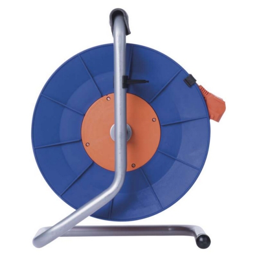 Prodlužovací kabel na bubnu 50m/4zásuvky 3×1,5mm2 oranžová EMOS P19450 1908045010