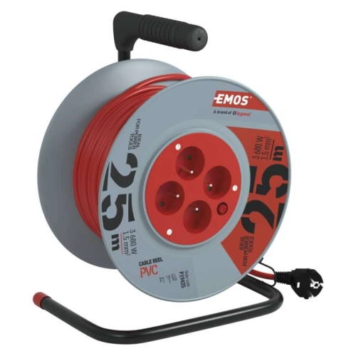 Prodlužovací kabel na bubnu 25m/4zásuvky 3x1,5mm2 oranžová EMOS P19425 1908042501 (obrázek 10)