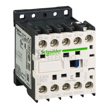 Obrázek produktu Schneider Electric TeSys pomocný miniStykač 3Z+1V 24VDC CA3KN31BD3 0
