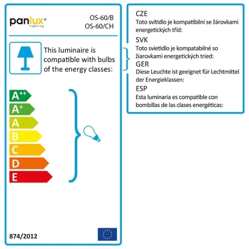 Svítidlo Panlux OLGA S OS-60/B s pohybovým čidlem bílá (obrázek 4)