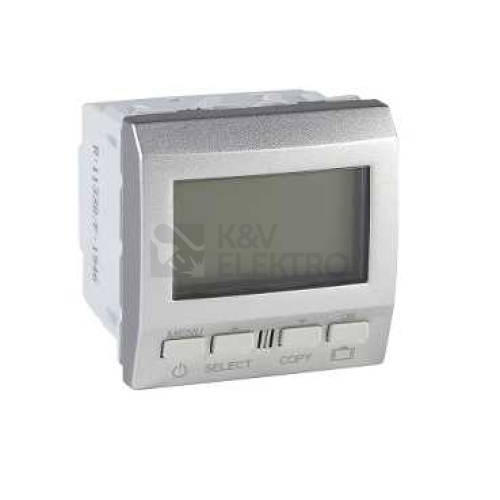  Schneider Unica týdenní termostat MGU3.505.30 alu