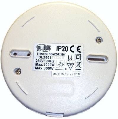 Obrázek produktu Pohybové čidlo Panlux SL2501/B 360° bílá IP20 1