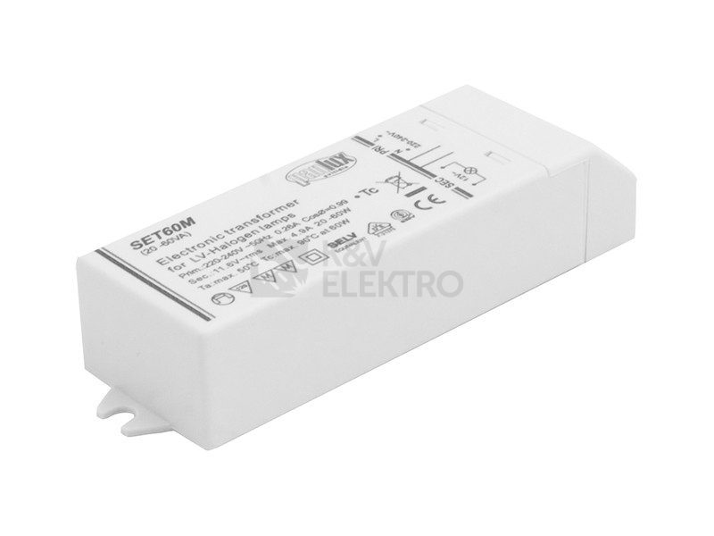 Obrázek produktu Transformátor elektronický Panlux TR60 20-60W 12VAC 0