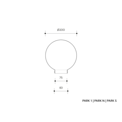 Nástěnné svítidlo Panlux PARK ZPP-N-20/C prizmatická čirá E27 60W