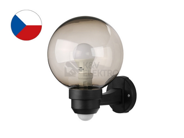 Obrázek produktu Nástěnné svítidlo s čidlem Panlux PARK ZOK-S-20/C kouřová E27 60W 2