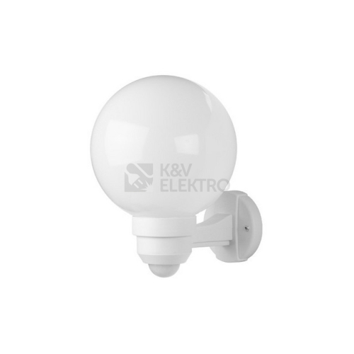 Nástěnné svítidlo s čidlem Panlux PARK ZOM-S-20/B mléčná E27 60W