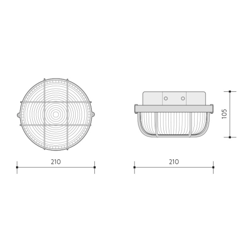 Svítidlo Panlux KRUH SKP-100/H 100W E27 hnědá IP44 (obrázek 6)
