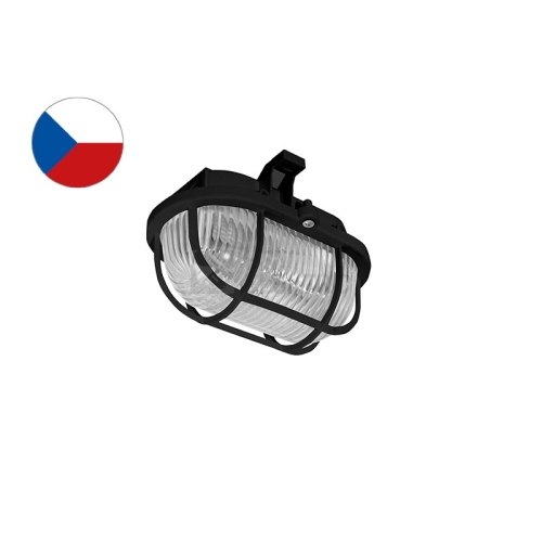 Svítidlo Panlux OVAL SOP-60/C 60W E27 černá IP44