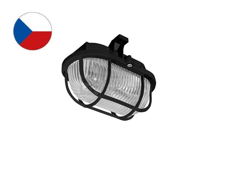 Obrázek produktu Svítidlo Panlux OVAL SOP-60/C 60W E27 černá IP44 0